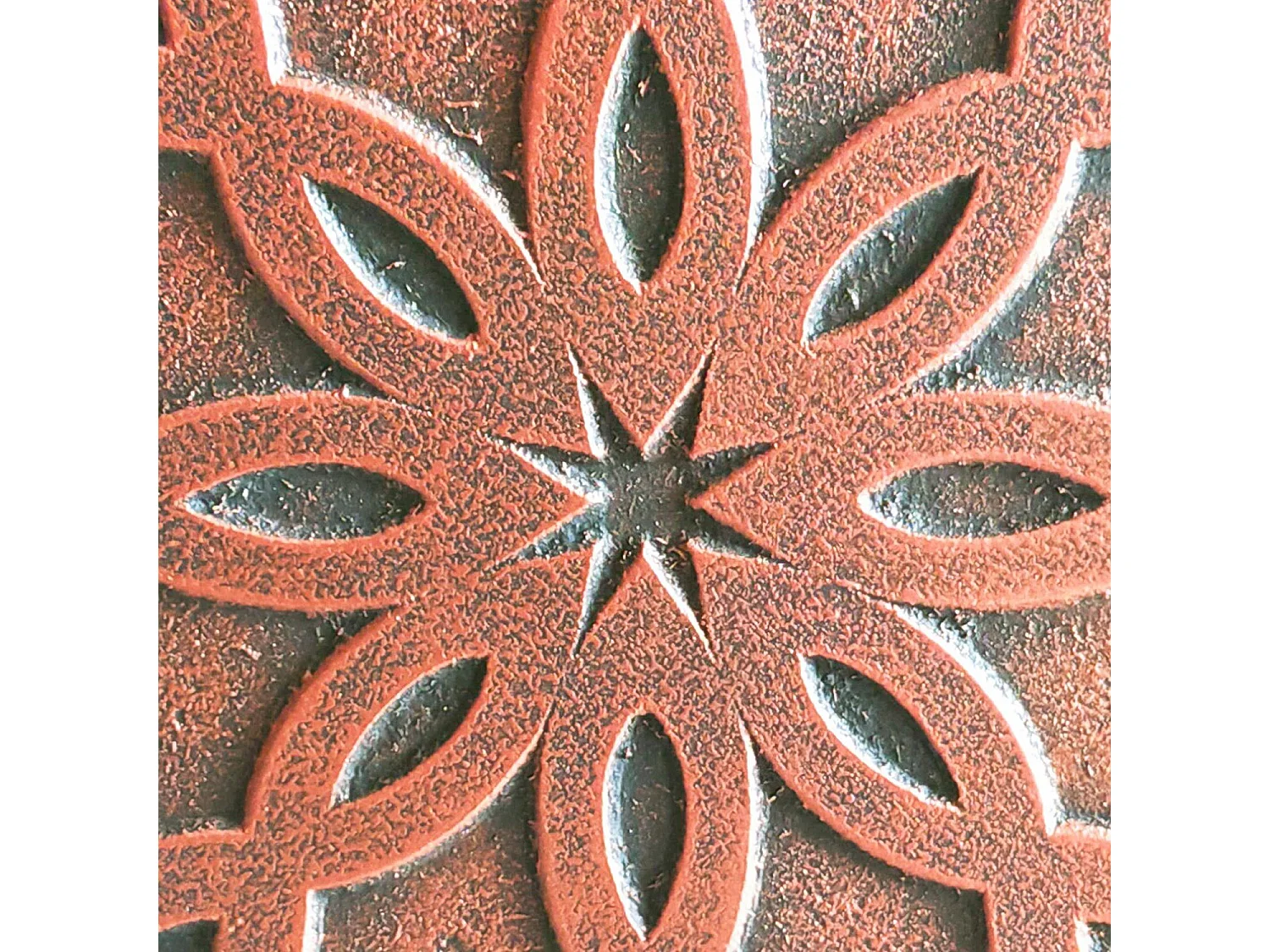 Tête de lit style oriental bois sculpté Linium 120cm Cuivre