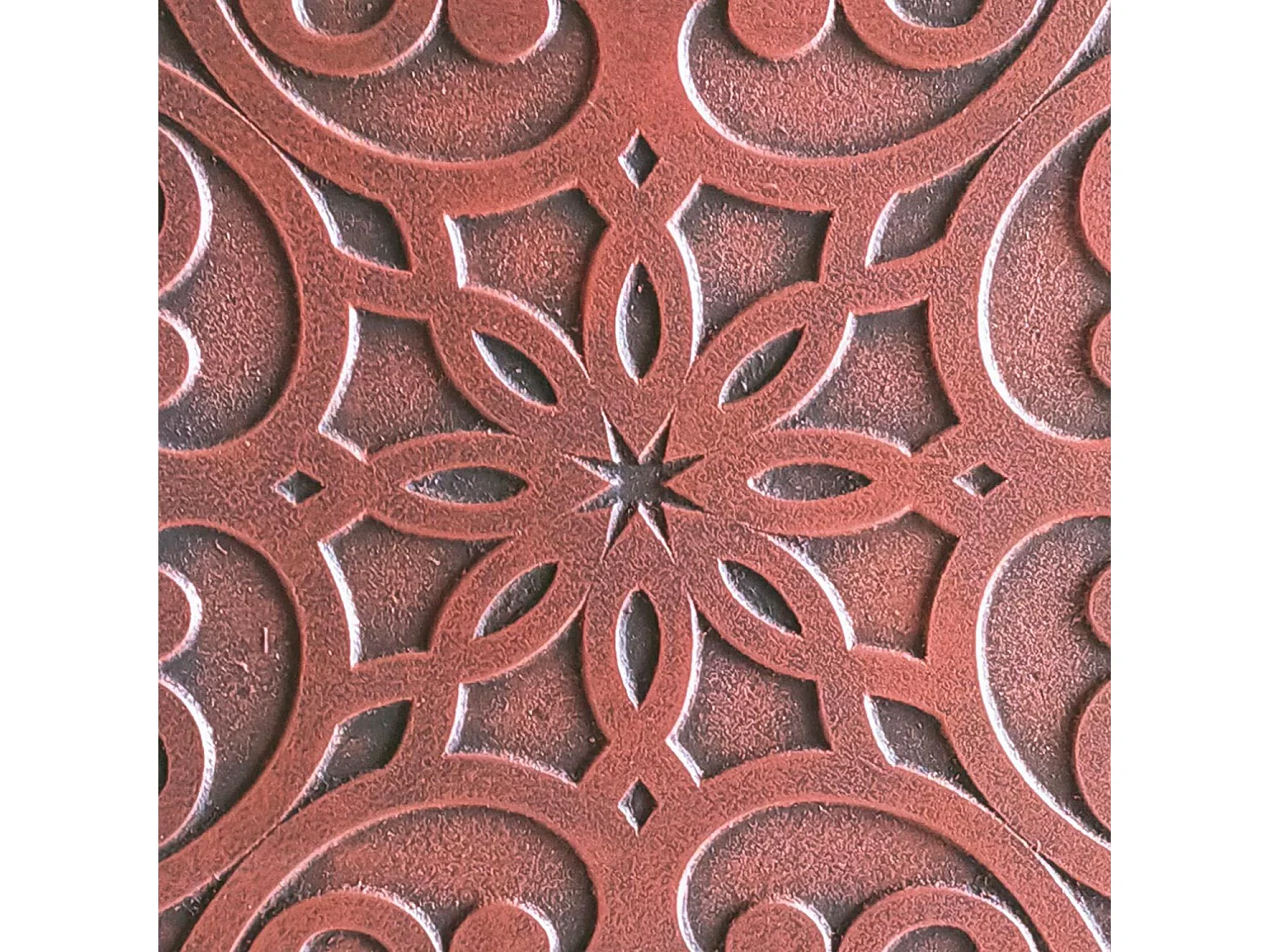 Tête de lit style oriental bois sculpté Linium 120cm Cuivre