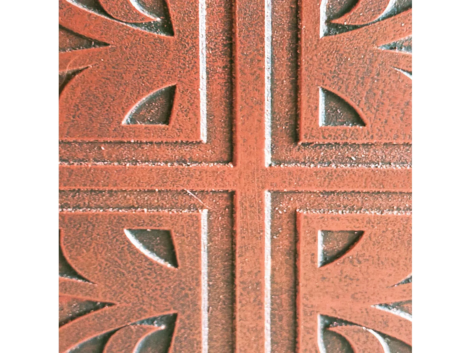 Tête de lit style oriental bois sculpté Linium 120cm Cuivre