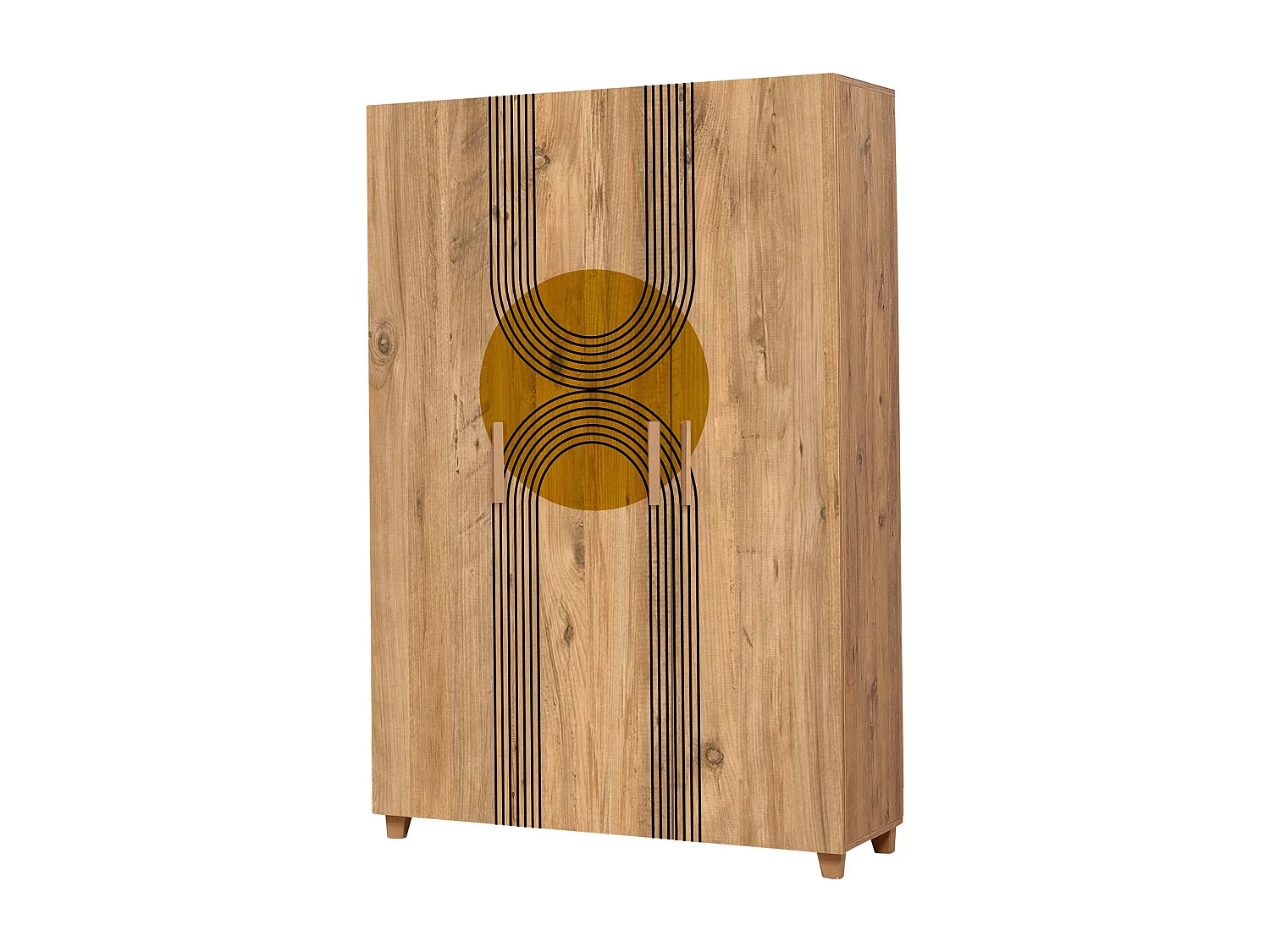 Armario Leva Hedera Sun color pino atlántico 120x.189x48 cm