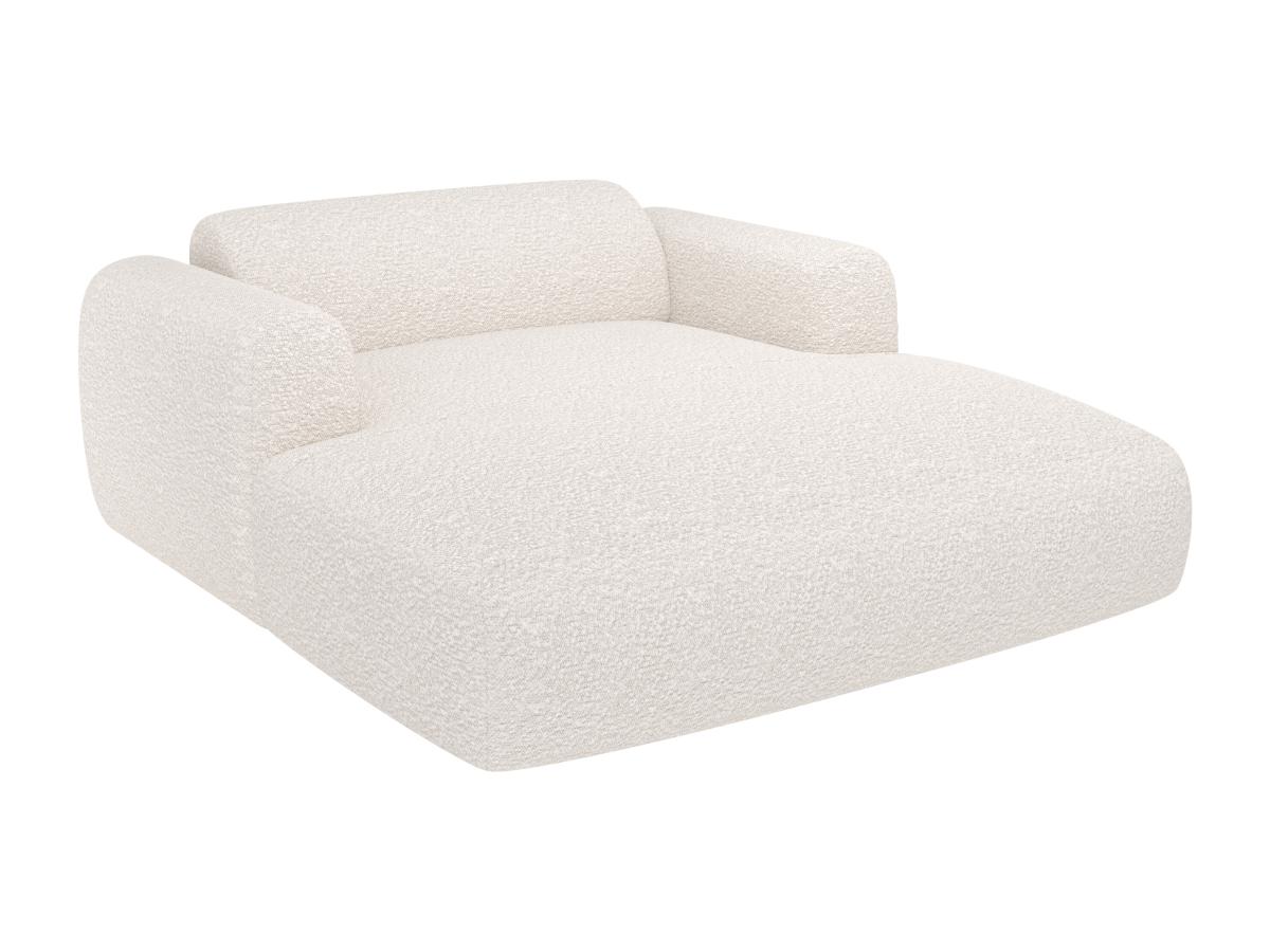 Recamiere 2-Sitzer - Bouclé-Stoff - Weiß - POGNI von Maison Céphy günstig online kaufen