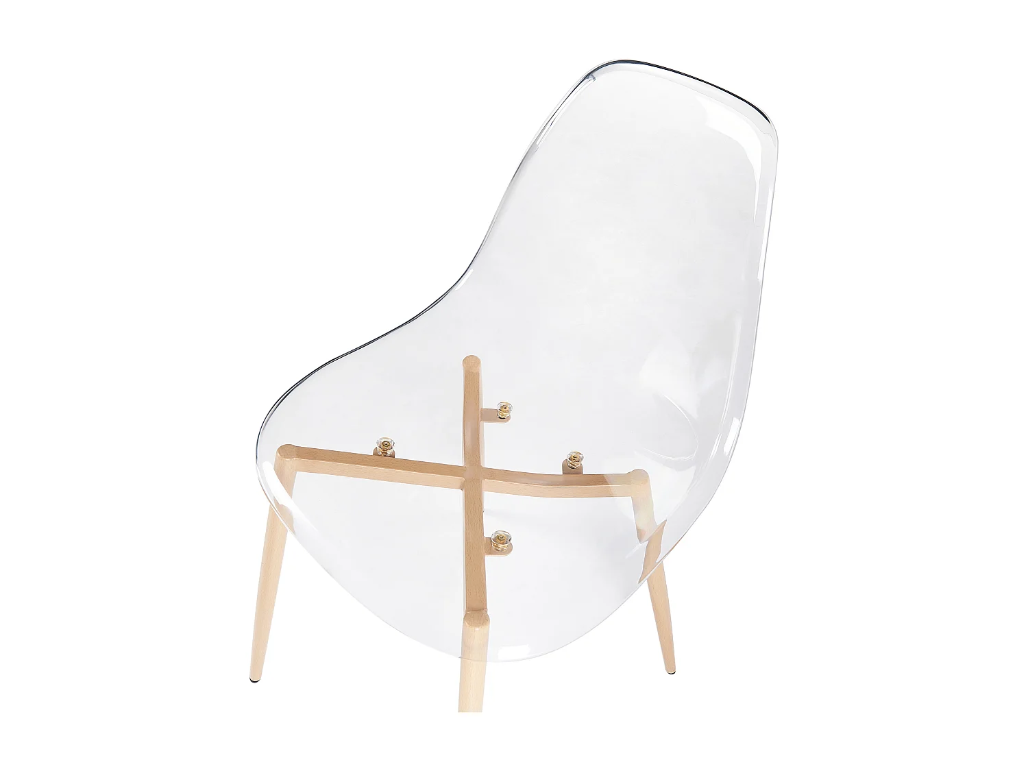 Lot de 4 chaises de salle à manger TAKILMA Transparent