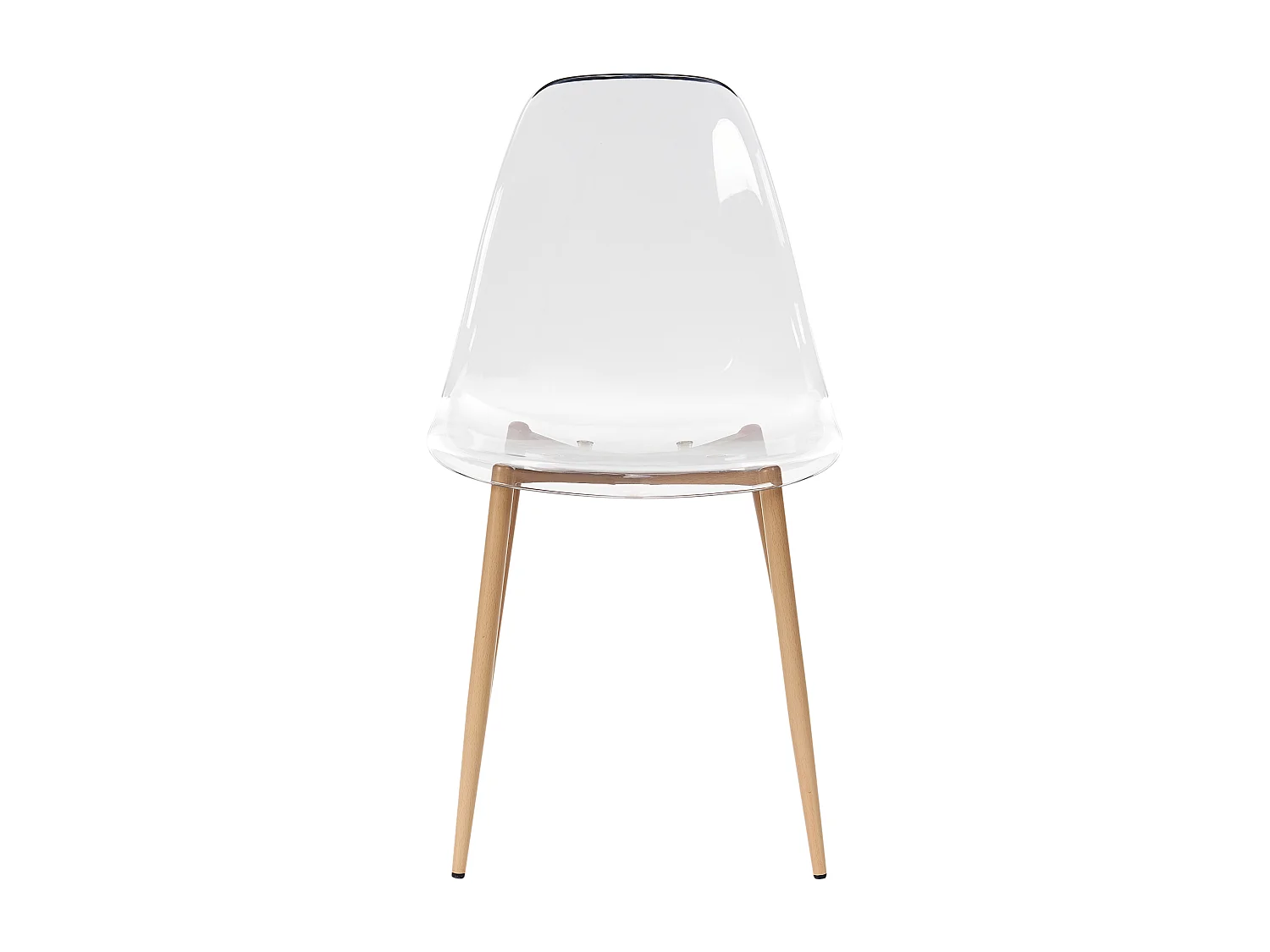 Lot de 4 chaises de salle à manger TAKILMA Transparent