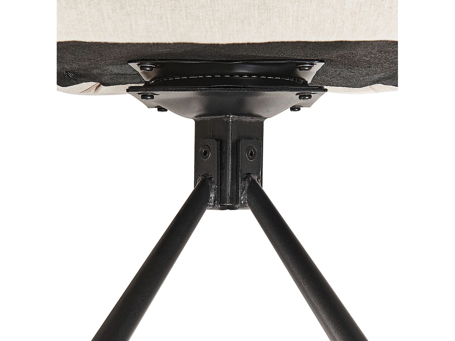 Set van 2 eetkamerstoelen LOURES Lichtbeige