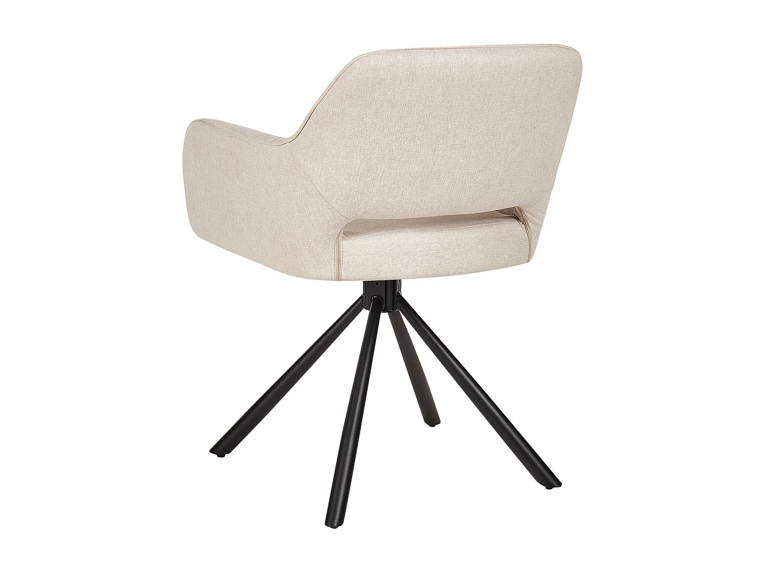 Esszimmerstuhl 2er Set drehbar LOURES Hellbeige
