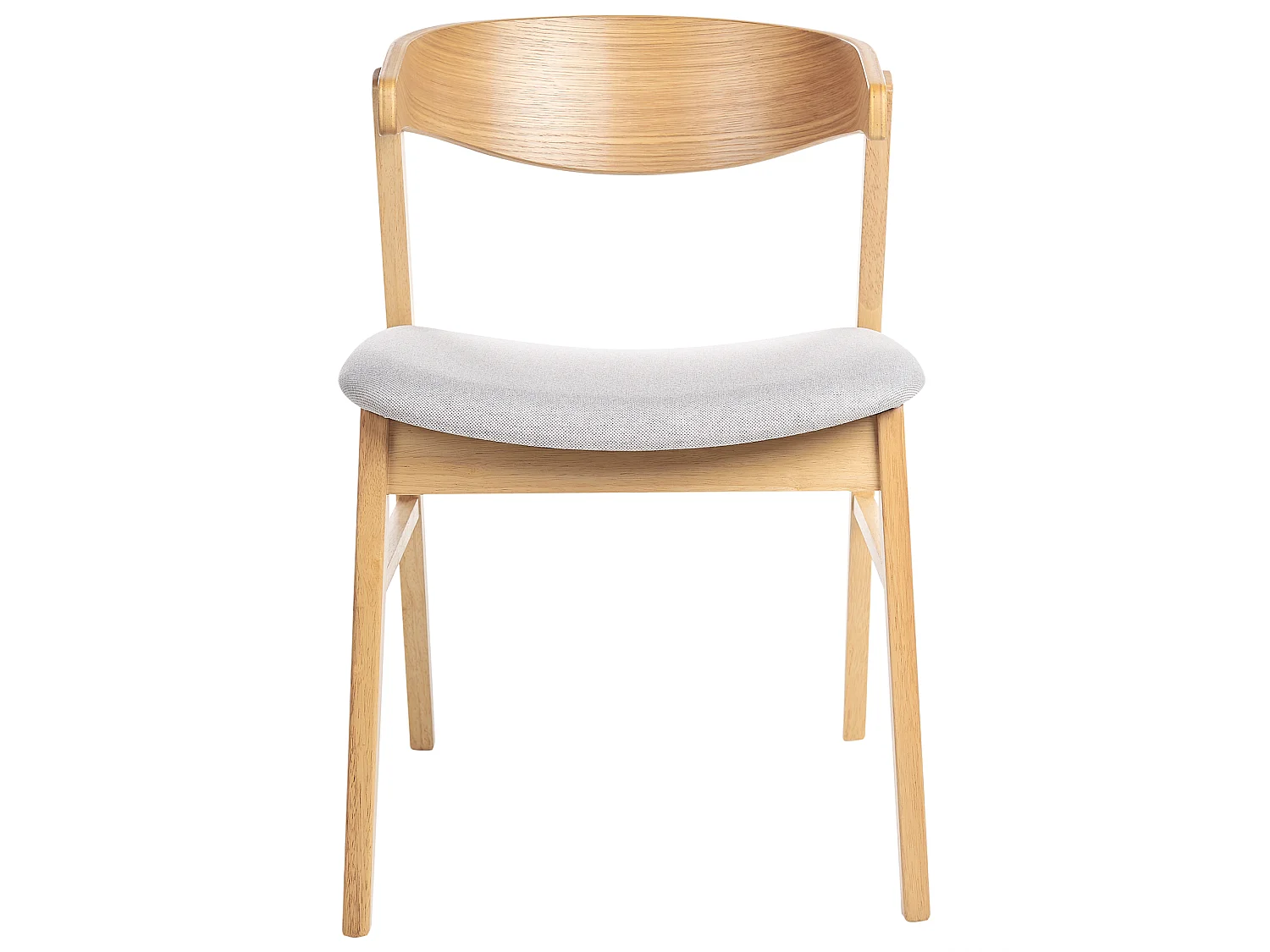 Lot de 2 chaises de salle à manger LILLY Bois Gris clair