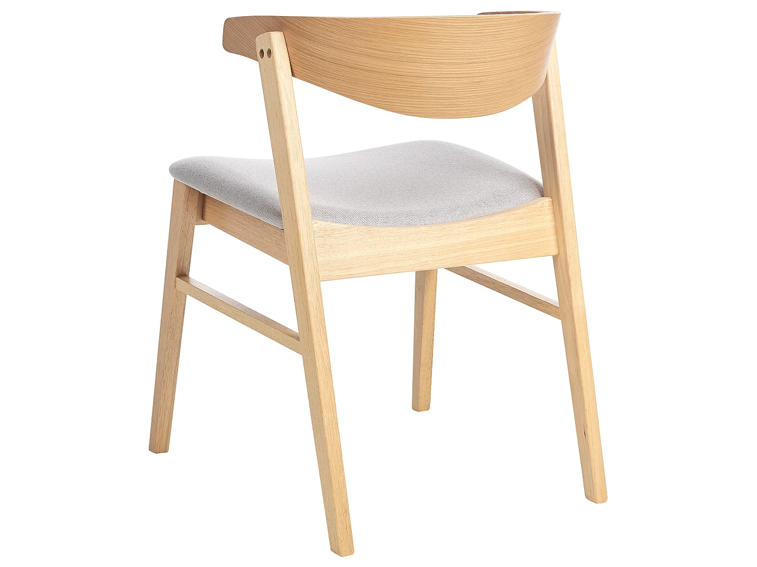 Lot de 2 chaises de salle à manger LILLY Bois Gris clair