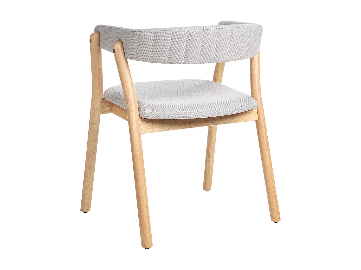 Lot de 2 chaises de salle à manger MYLO Bois Marron clair/gris