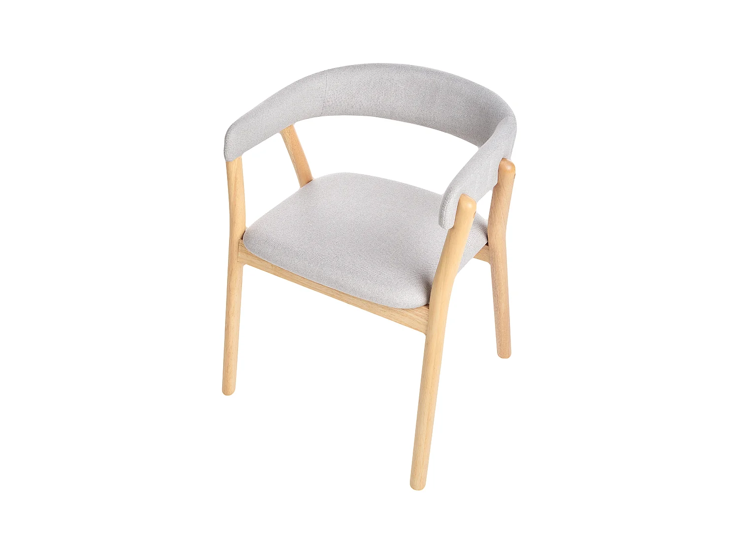 Esszimmerstuhl 2er Set MYLO Holz Hellgrau