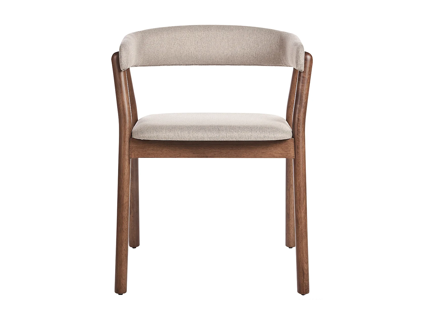 Lot de 2 chaises de salle à manger MYLO Tissu Beige