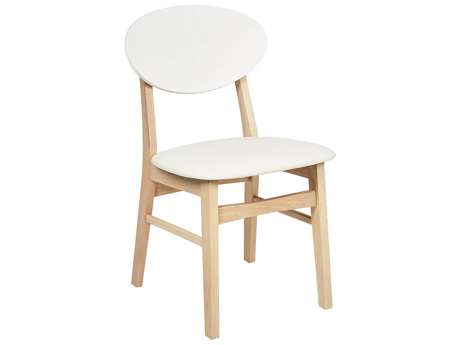 Set di 2 sedie da pranzo AMERY Legno Bianco sporco