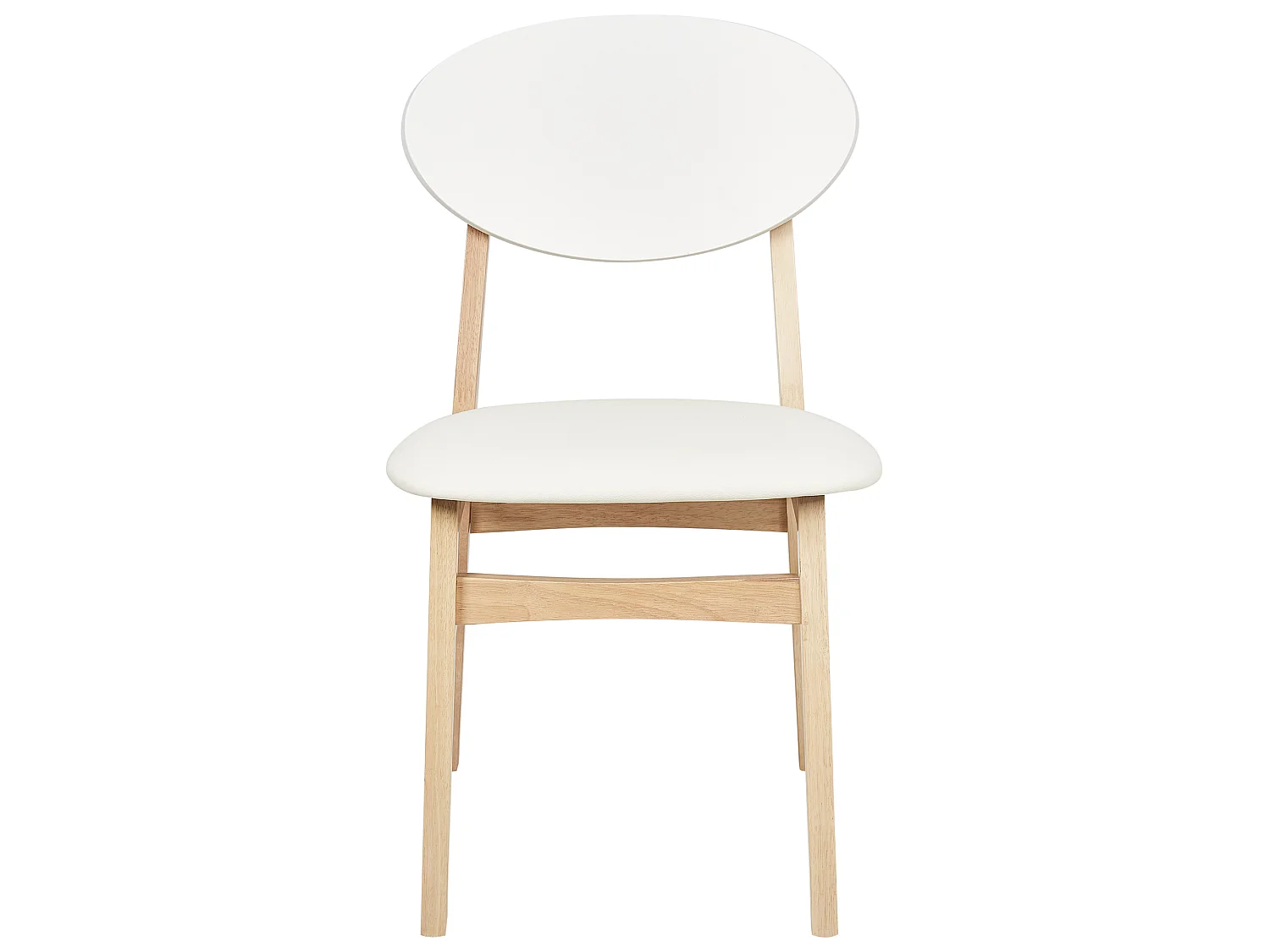 Set di 2 sedie da pranzo AMERY Legno Bianco sporco
