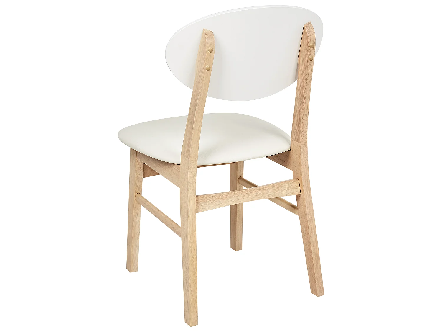 Set di 2 sedie da pranzo AMERY Legno Bianco sporco