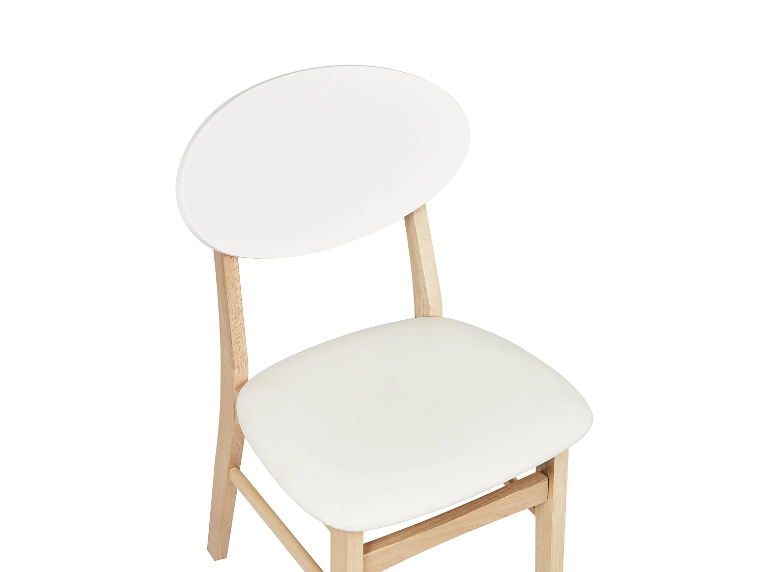 Set di 2 sedie da pranzo AMERY Legno Bianco sporco