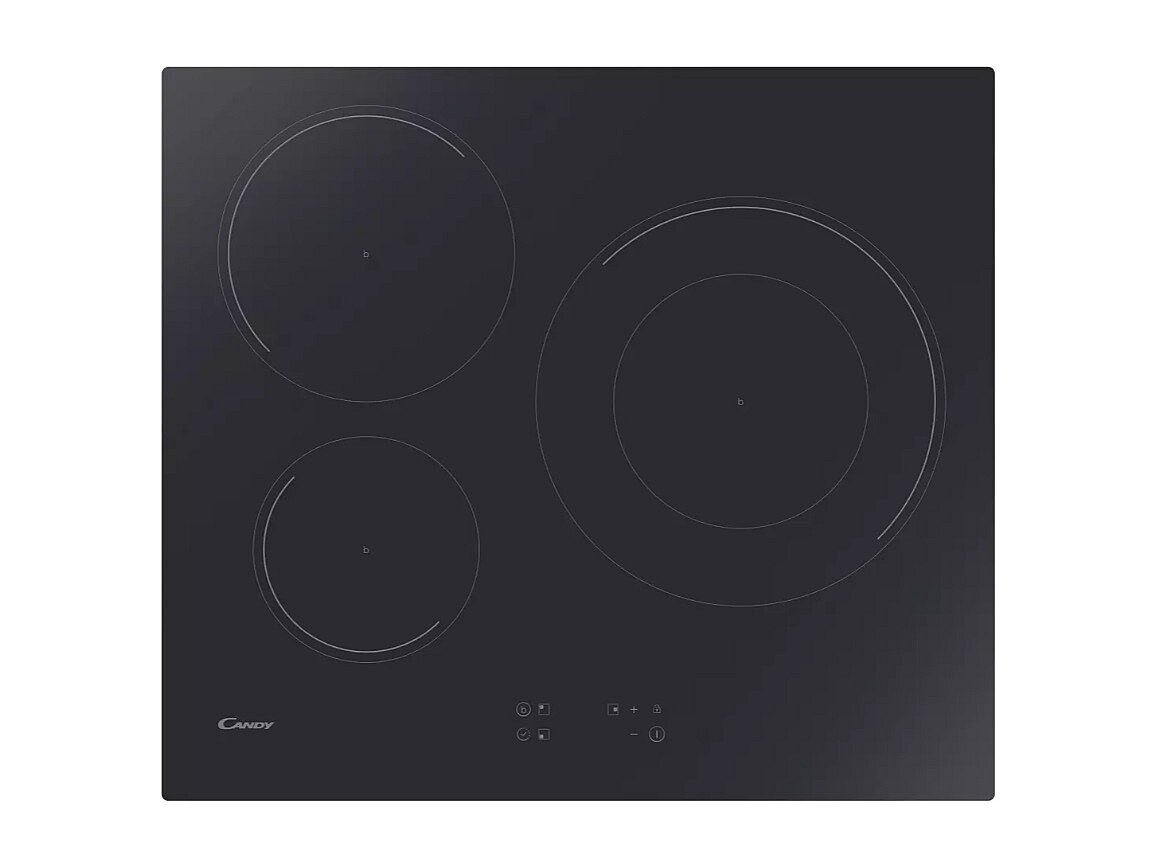 Candy Table De Cuisson 60cm 3 Feux 7200w Noir CI633C E1
