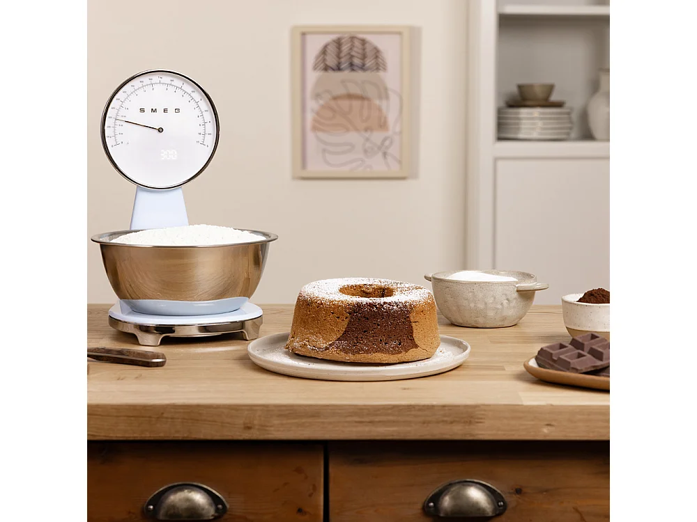 Balance de cuisine Rétro bleue