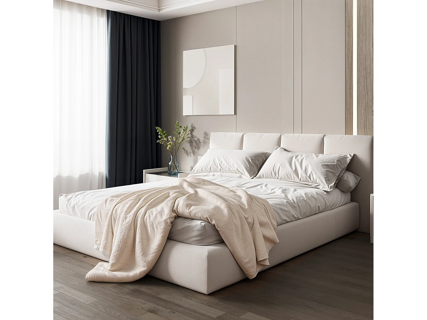 The White Stone Decke aus Kohlefaser | Weiche Decke für Sofa | Doppelseitige Antistress-Decke | Samtige Kuscheldecke | 110 x 180 cm