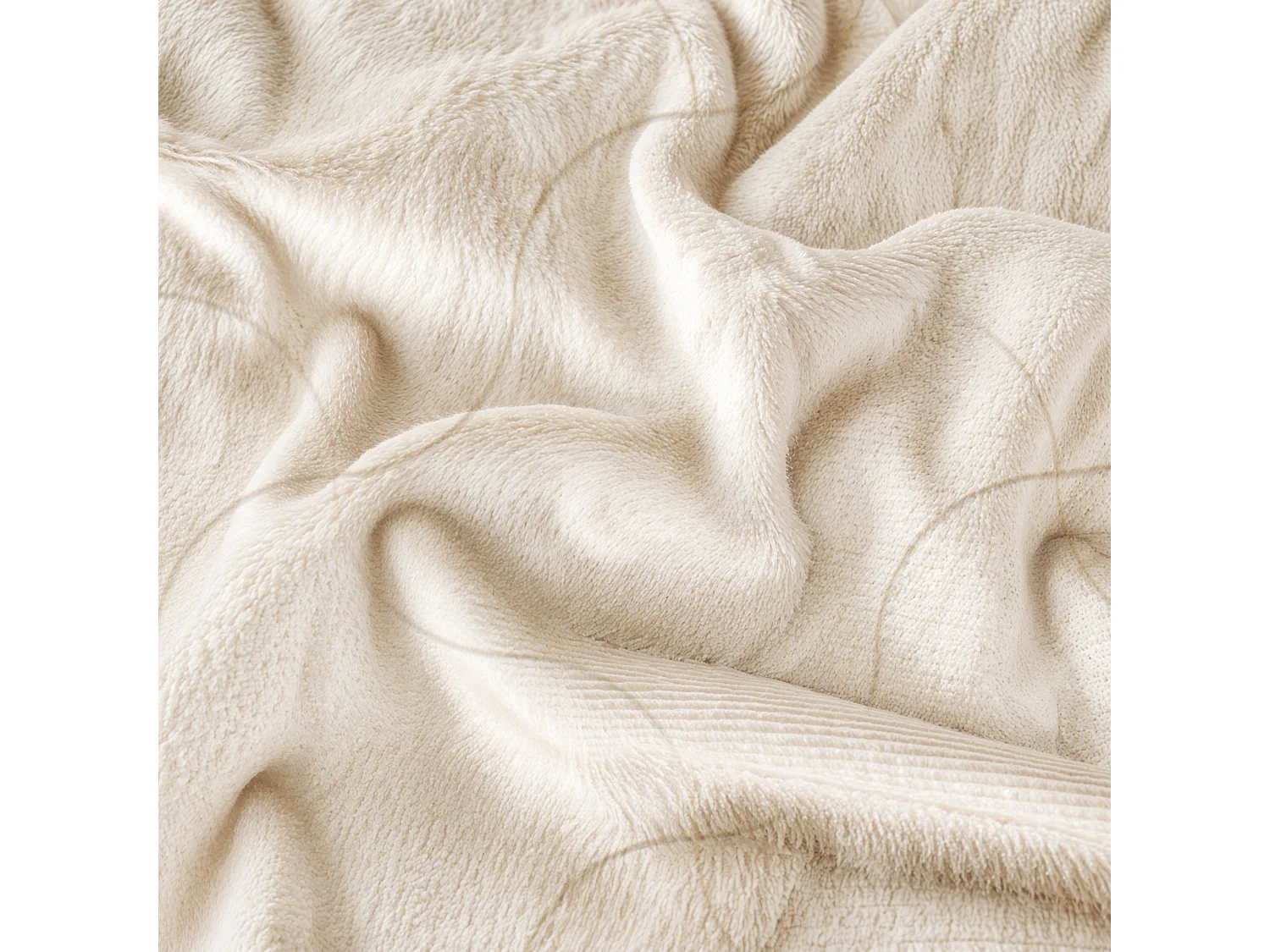 The White Stone Decke aus Kohlefaser | Weiche Decke für Sofa | Doppelseitige Antistress-Decke | Samtige Kuscheldecke | 110 x 180 cm