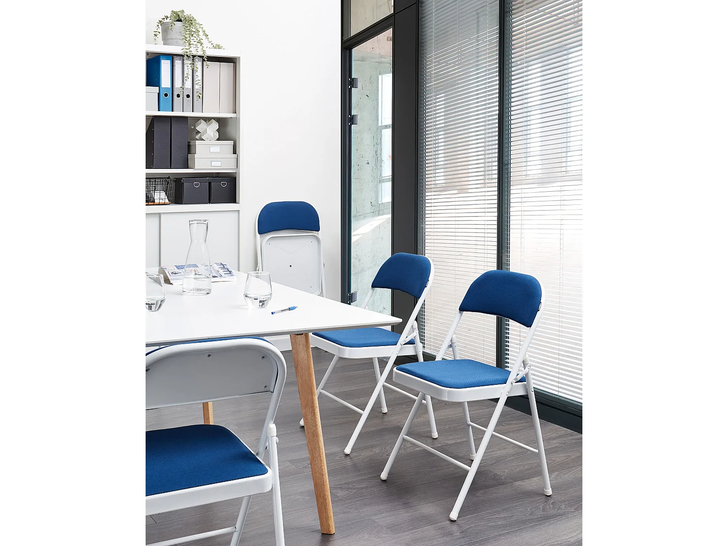 Lot de 4 chaises pliantes SPARKS Bleu