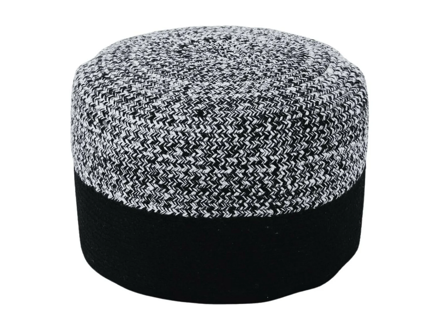 Pouf rond intérieur extérieur D50 chiné/uni - PAROS
