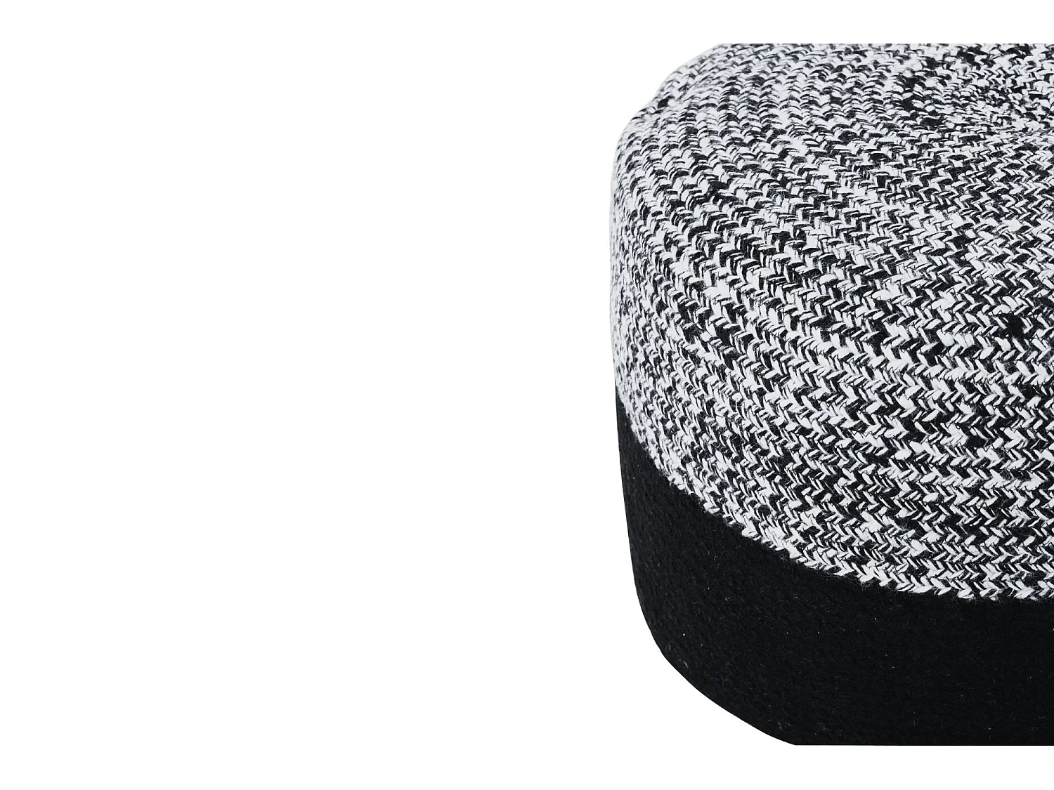 Pouf rond intérieur extérieur D50 chiné/uni - PAROS