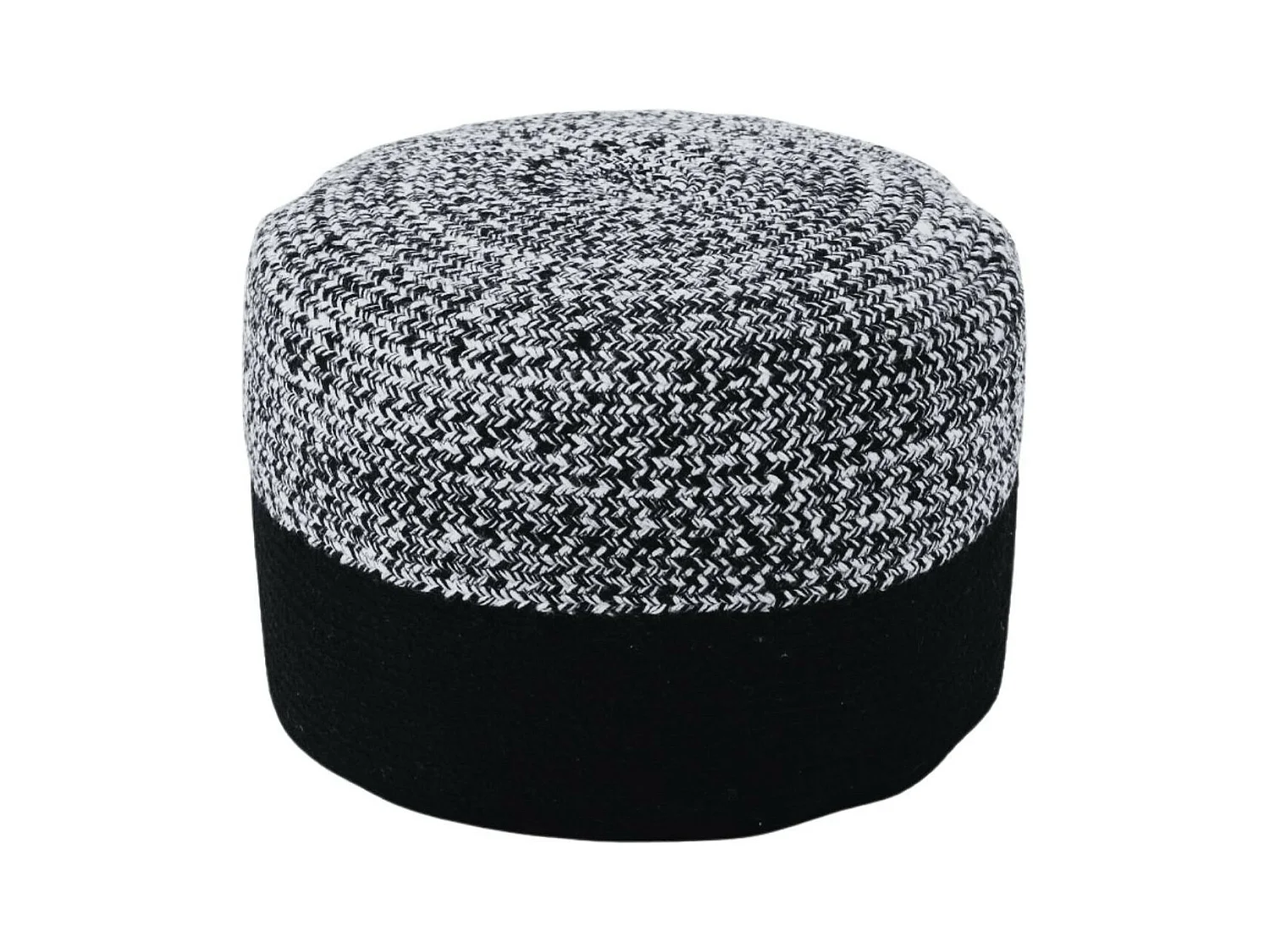 Pouf rond intérieur extérieur D50 chiné/uni - PAROS
