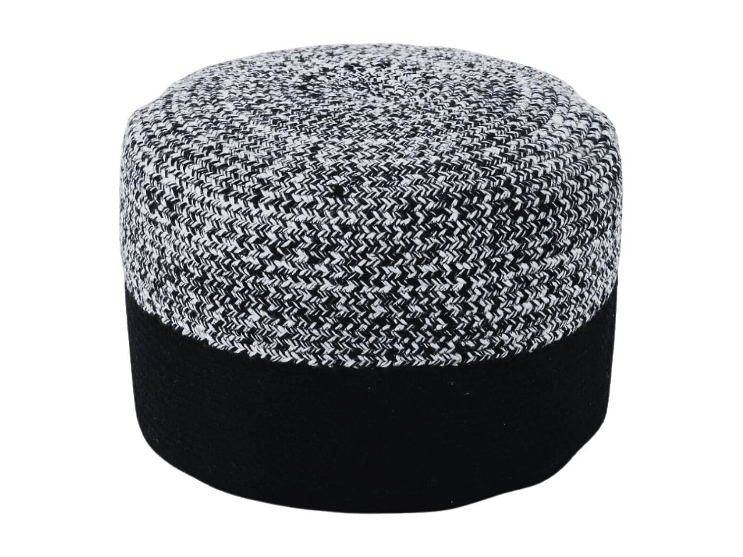 Pouf rond intérieur extérieur D50 chiné/uni - PAROS