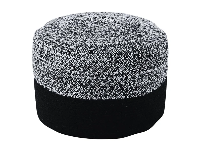 Pouf rond intérieur extérieur D50 chiné/uni - PAROS