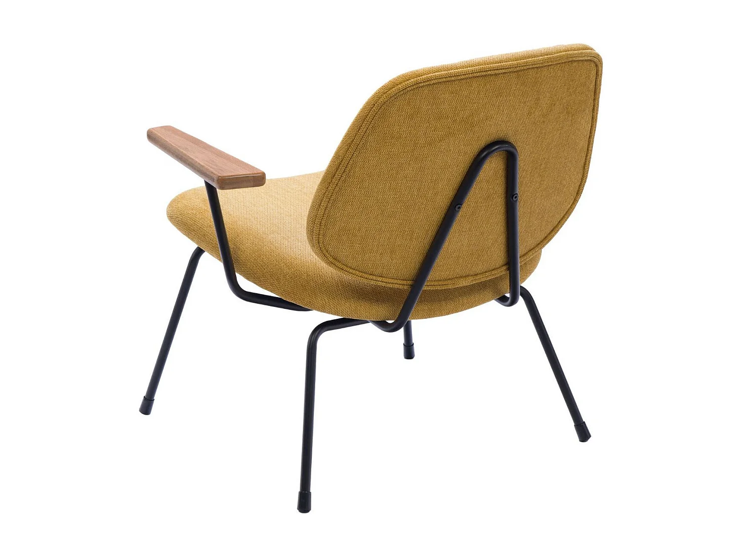 Fauteuil rétro en métal et tissu - CASCAIS