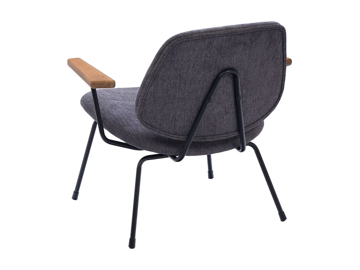 Fauteuil rétro en métal et tissu - CASCAIS