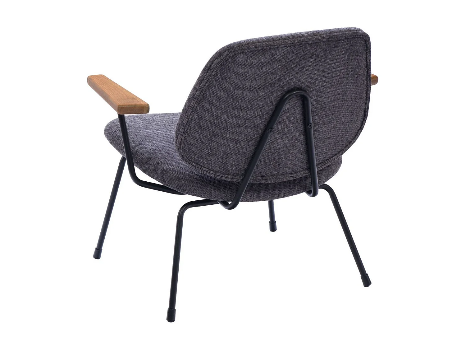 Fauteuil rétro en métal et tissu - CASCAIS