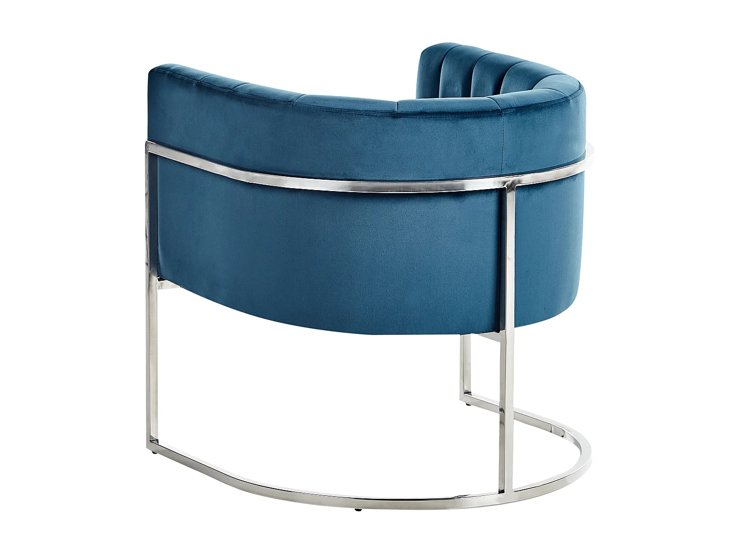 Sessel LARVIK Samtstoff Blau