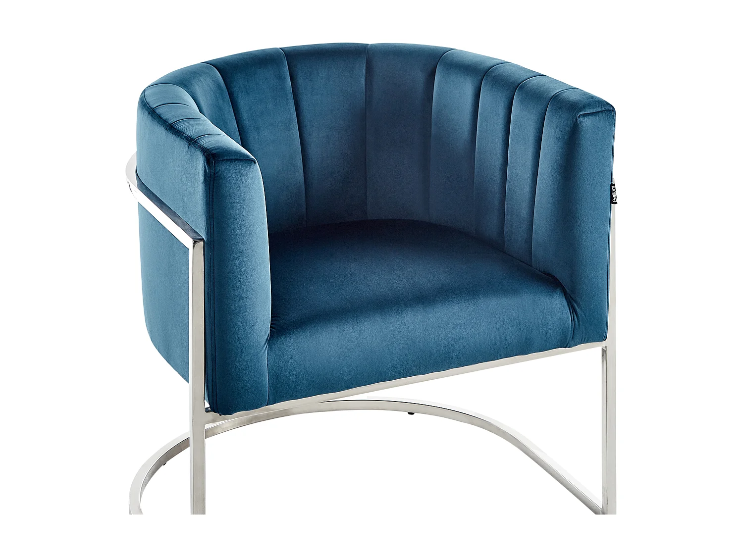 Fauteuil LARVIK Velours Bleu