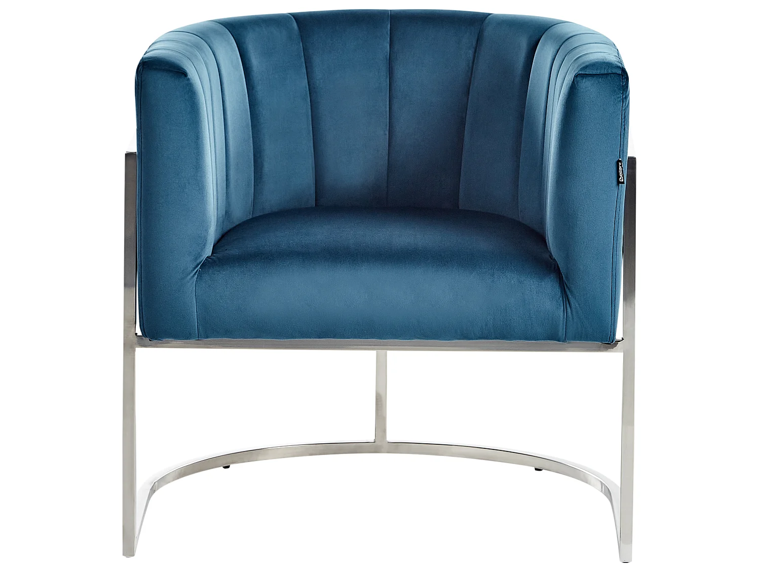 Fauteuil LARVIK Velours Bleu