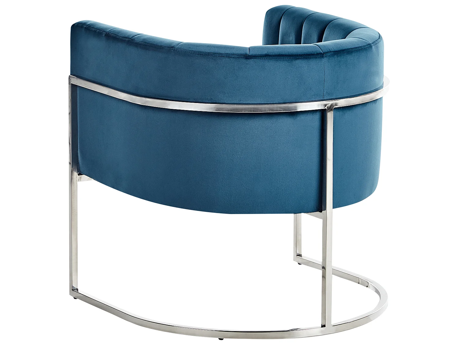 Fauteuil LARVIK Velours Bleu