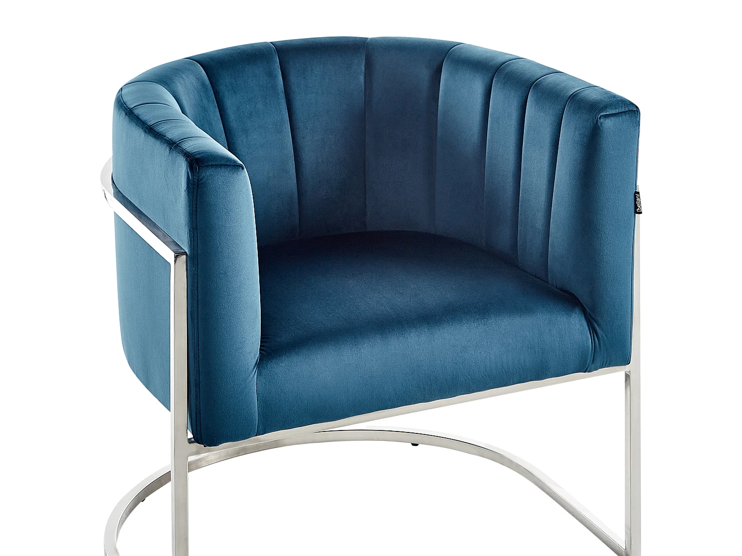 Fauteuil LARVIK Velours Bleu