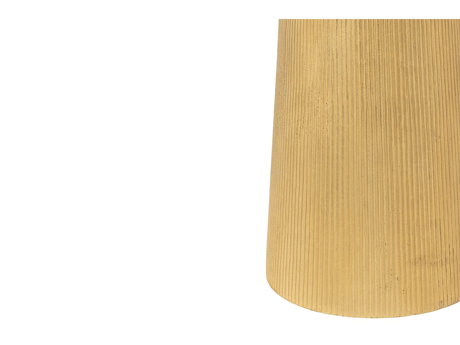 Bout de canapé rond en aluminium doré - ROSSI