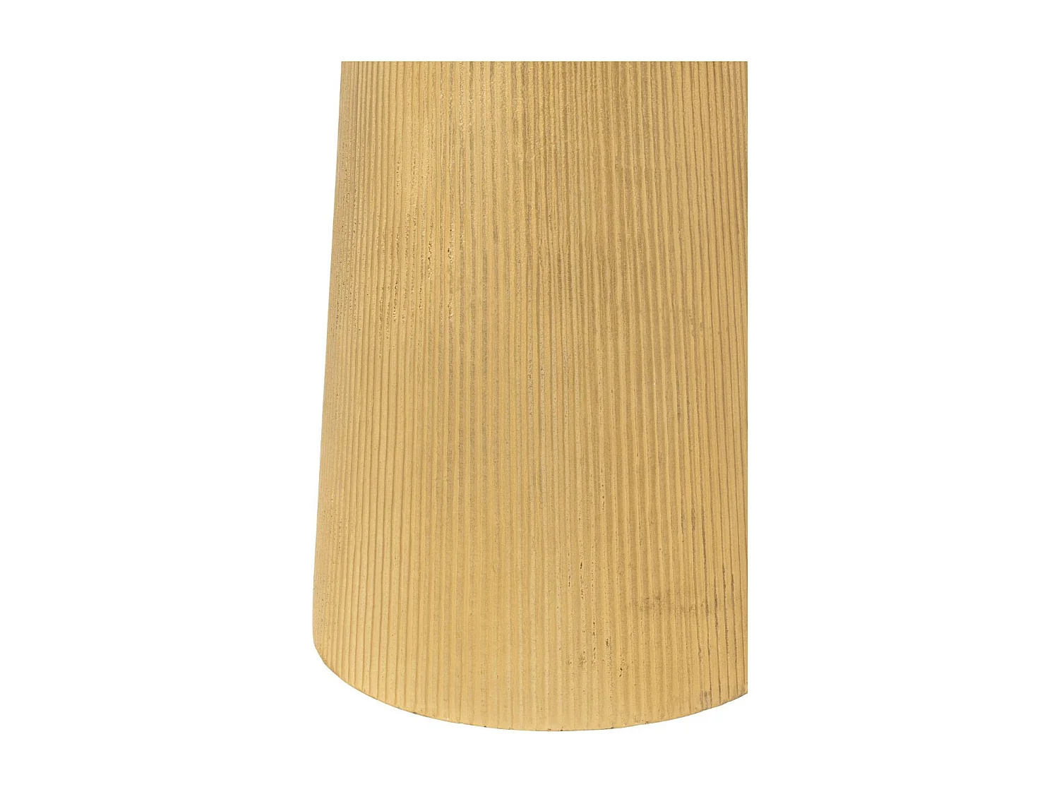 Bout de canapé rond en aluminium doré - ROSSI