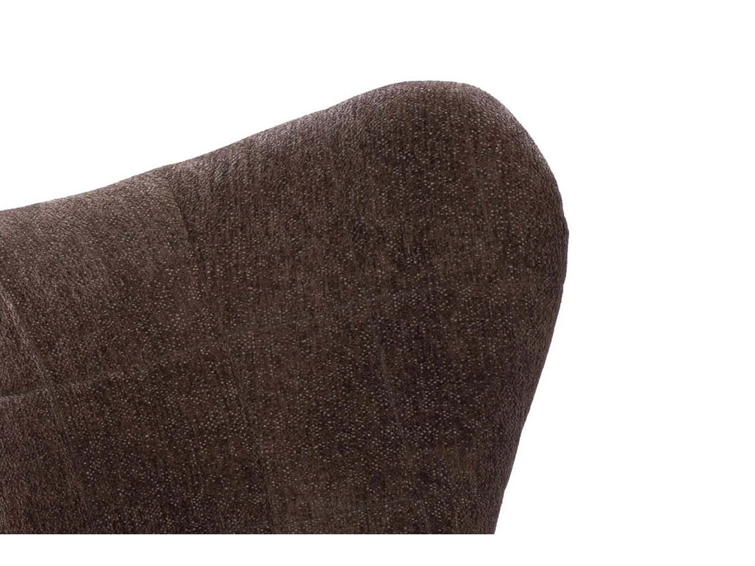 Fauteuil crapaud pieds métal et velours - GASPARD