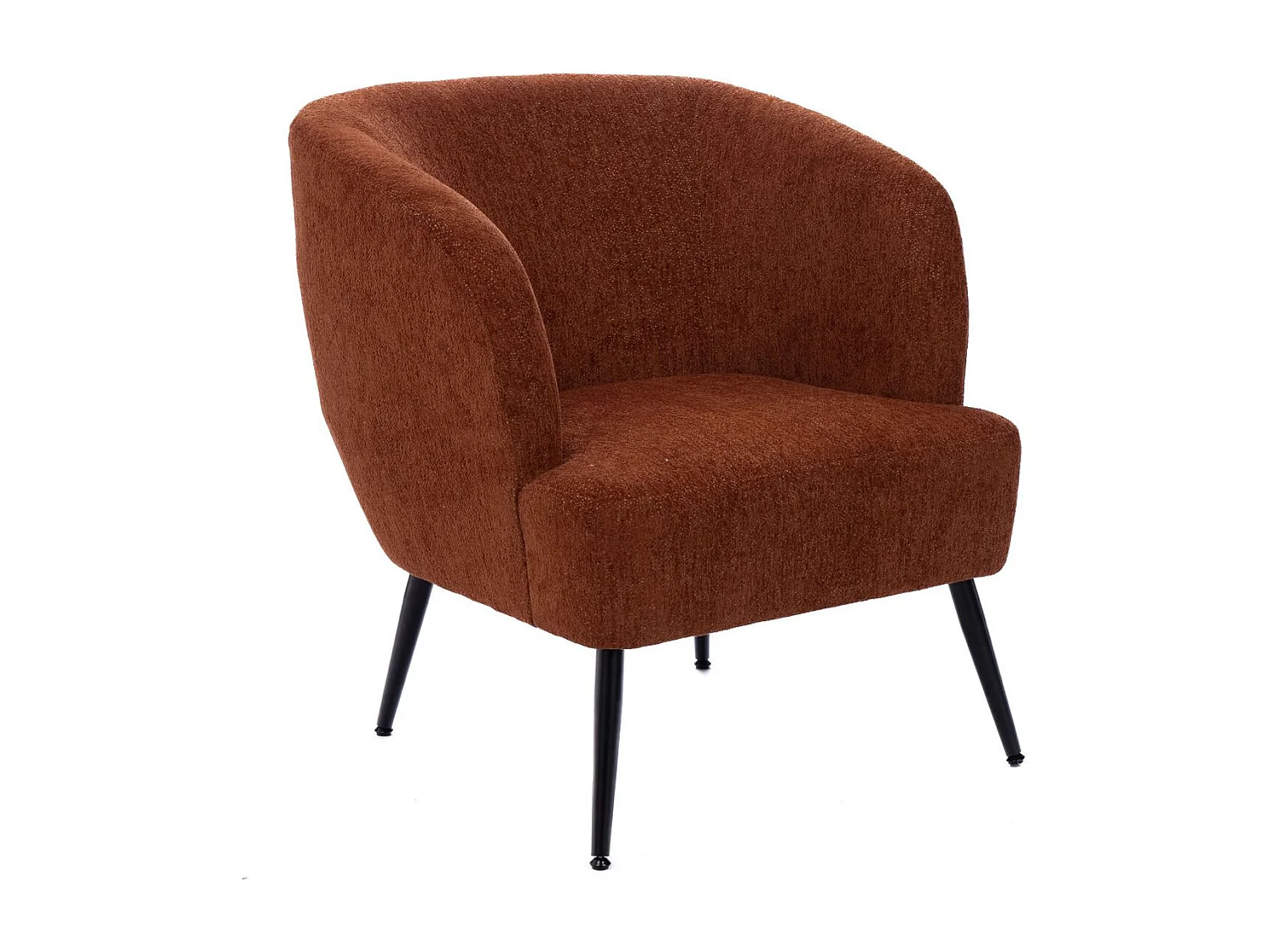 Fauteuil de salon en velours chiné - ELVA