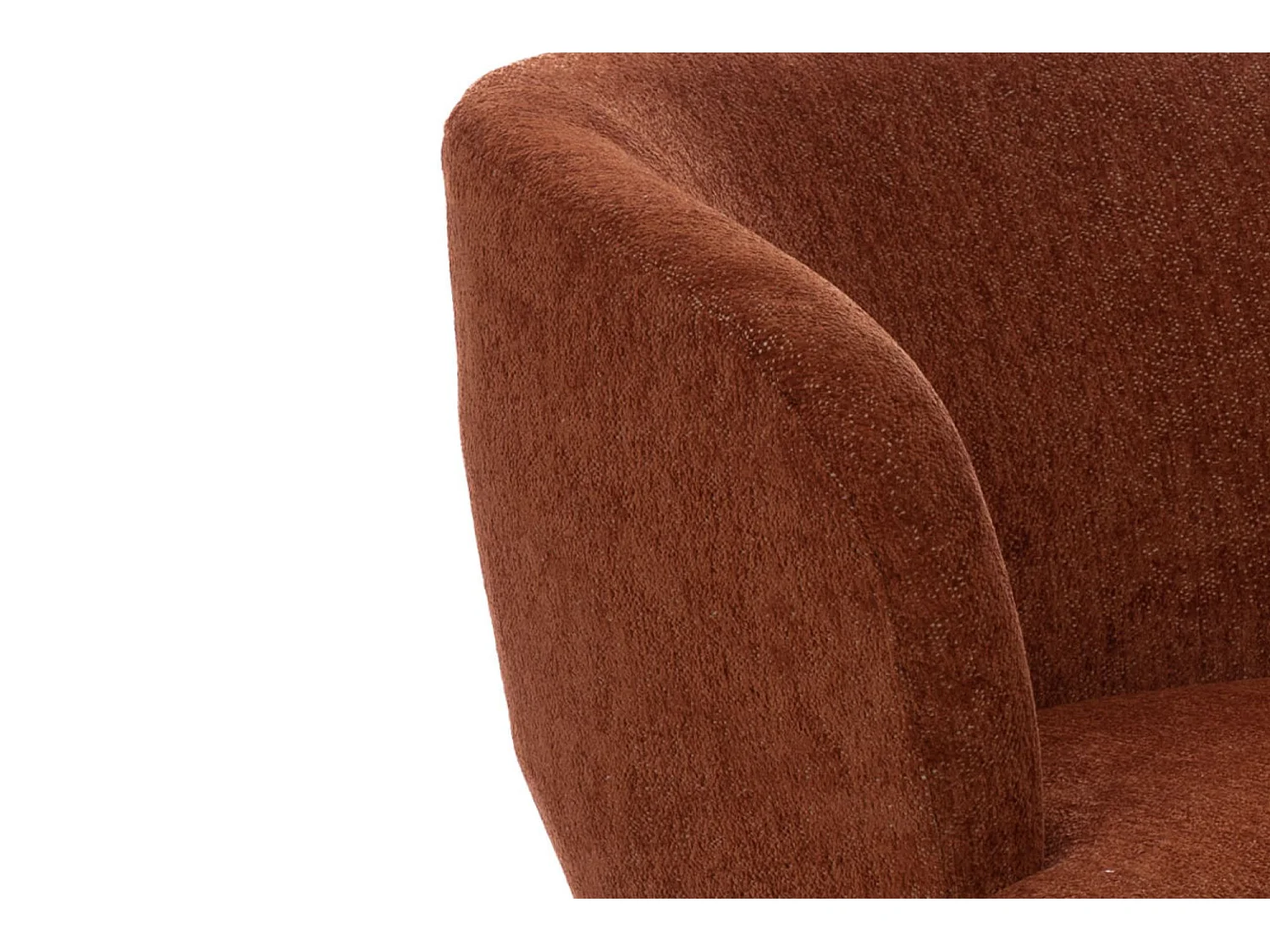 Fauteuil de salon en velours chiné - ELVA