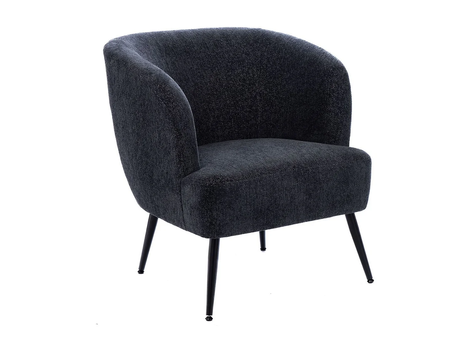 Fauteuil de salon en velours chiné - ELVA