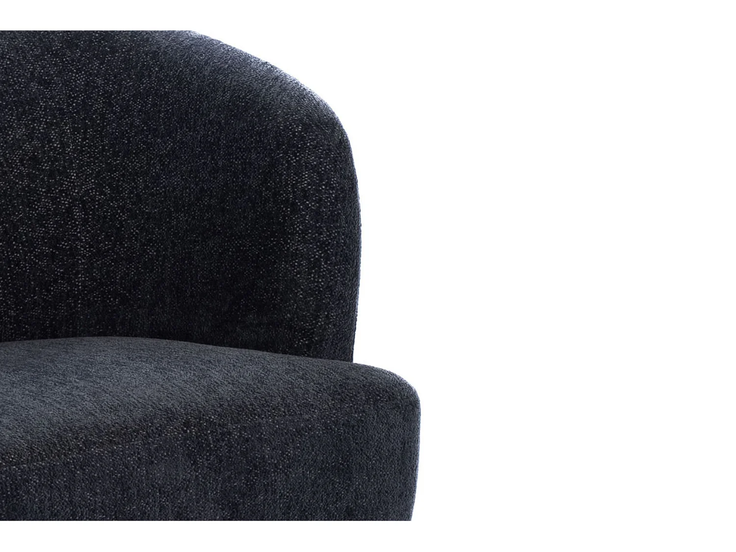 Fauteuil de salon en velours chiné - ELVA