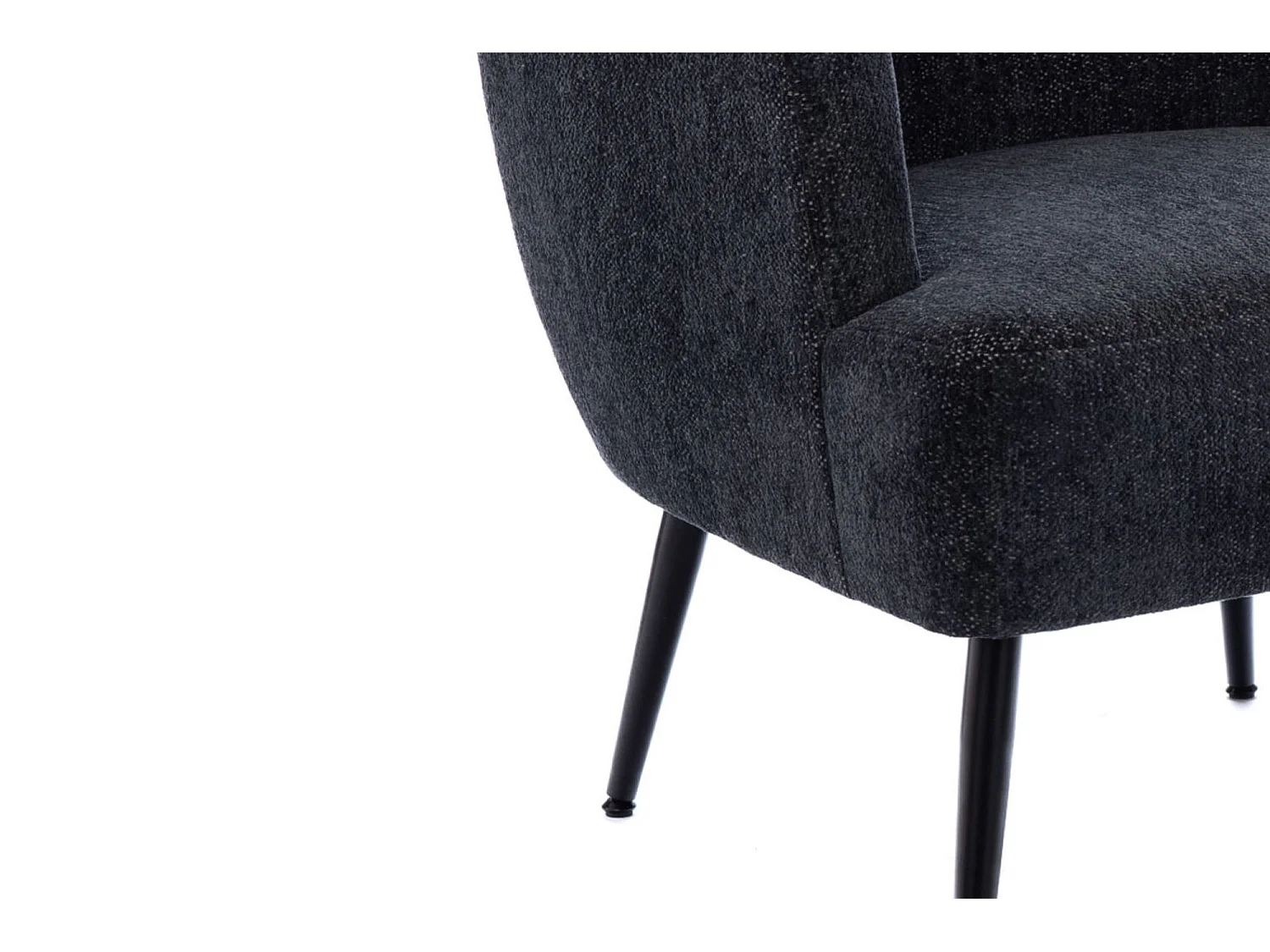 Fauteuil de salon en velours chiné - ELVA