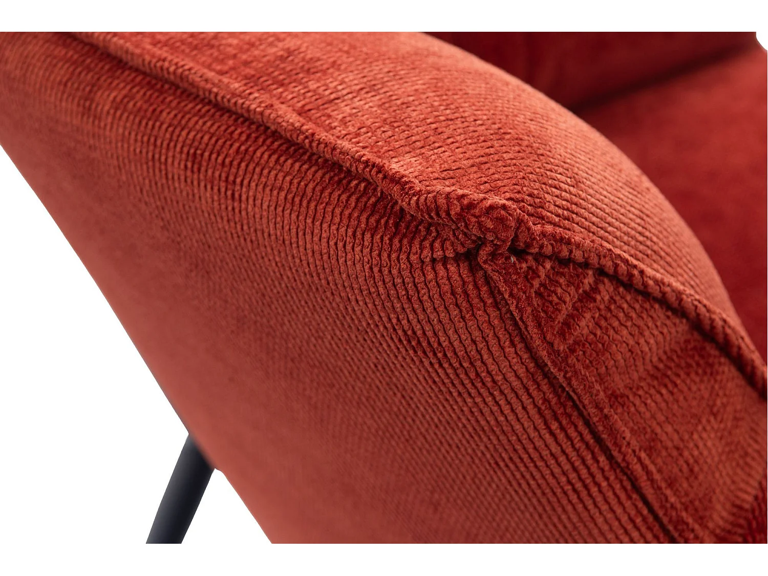 Fauteuil de salon en velours chenille - BRIT