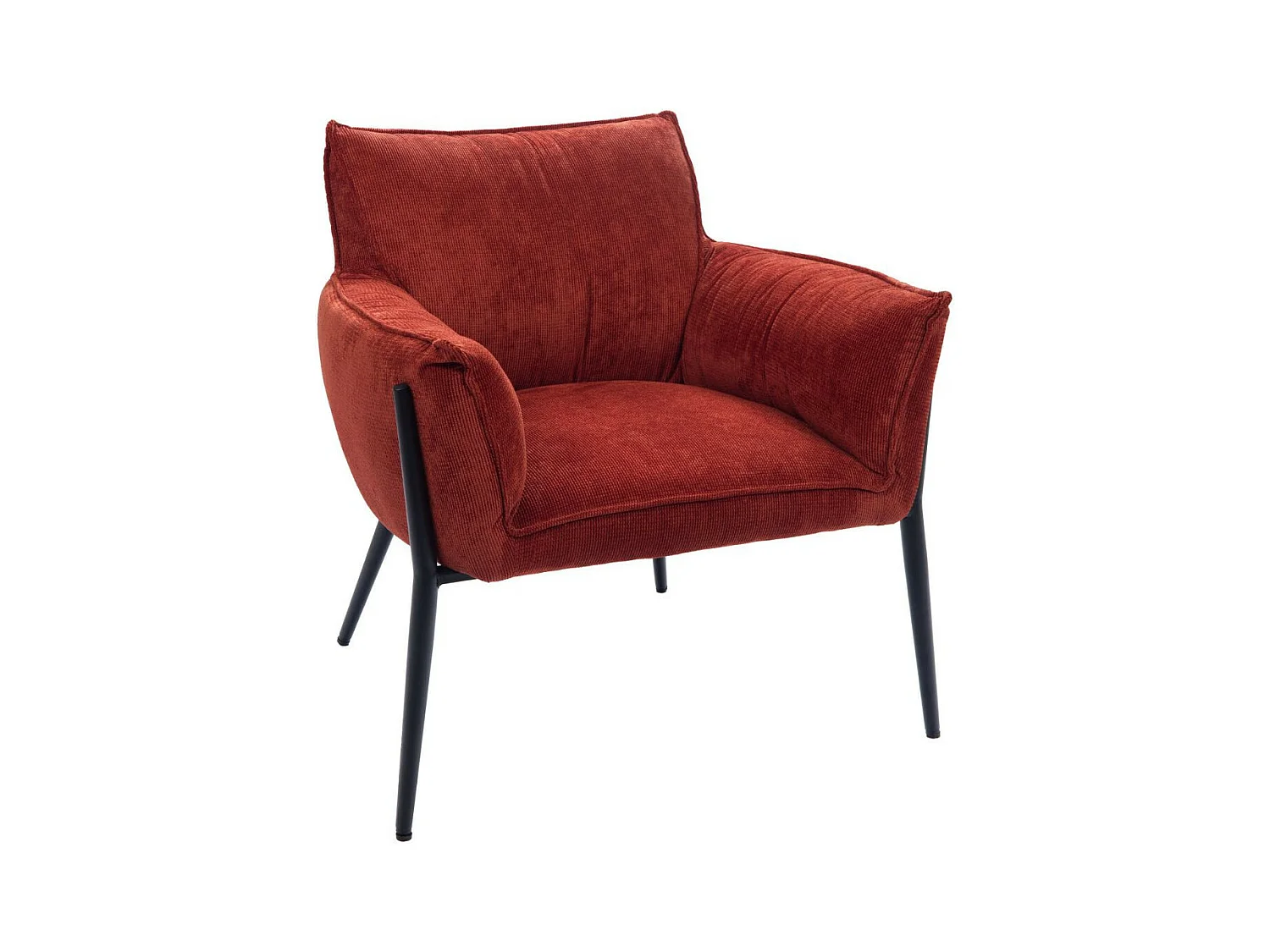 Fauteuil de salon en velours chenille - BRIT