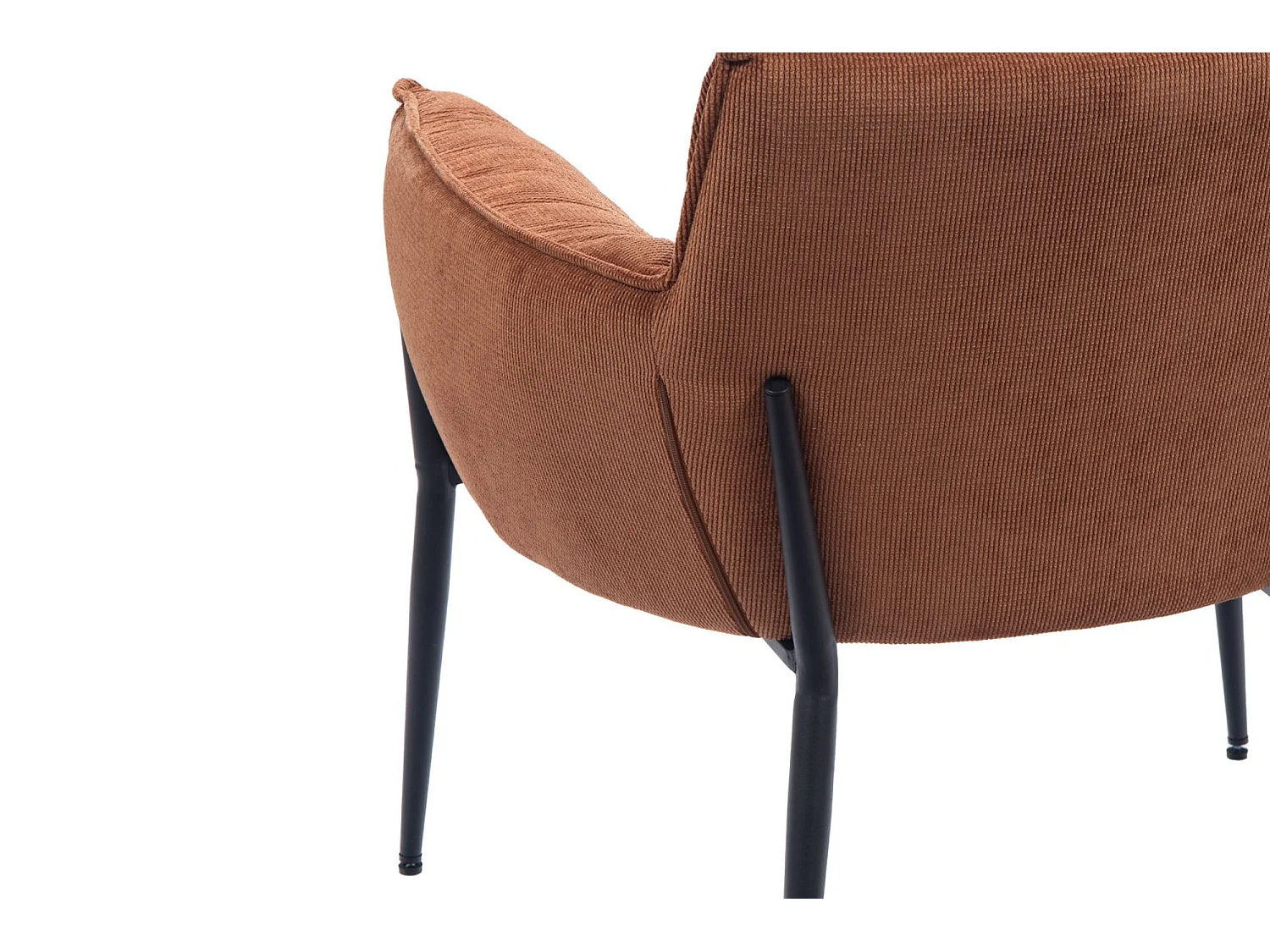 Fauteuil de salon en velours chenille - BRIT