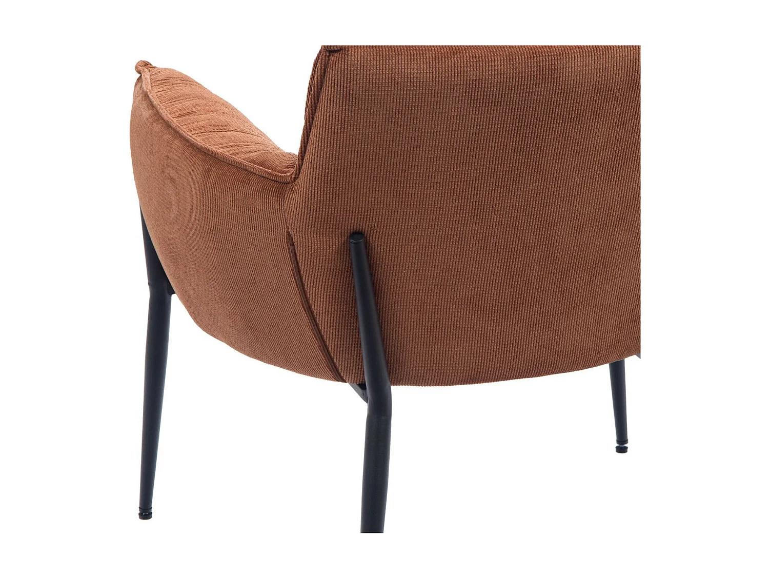 Fauteuil de salon en velours chenille - BRIT