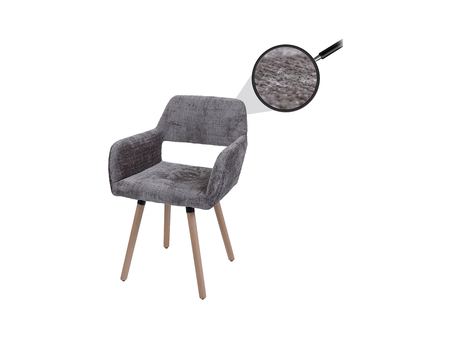 Chaise de salle à manger MCW-A50 II,  marron