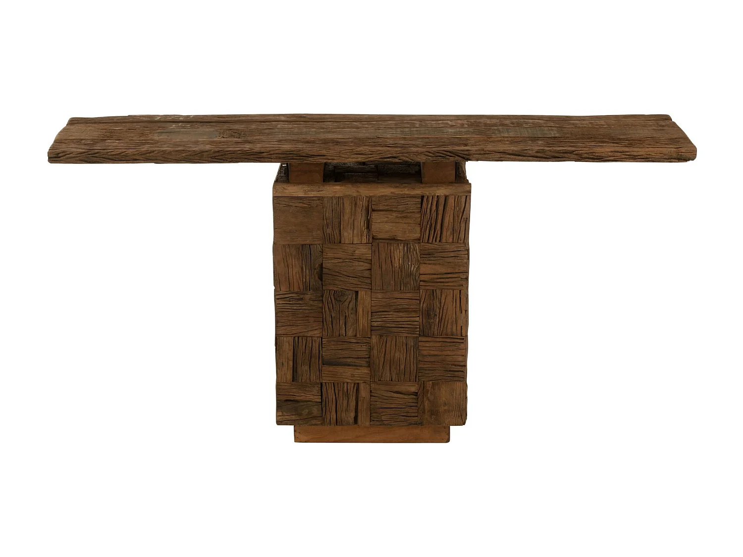 Console en bois foncé recyclé L150 - ICA